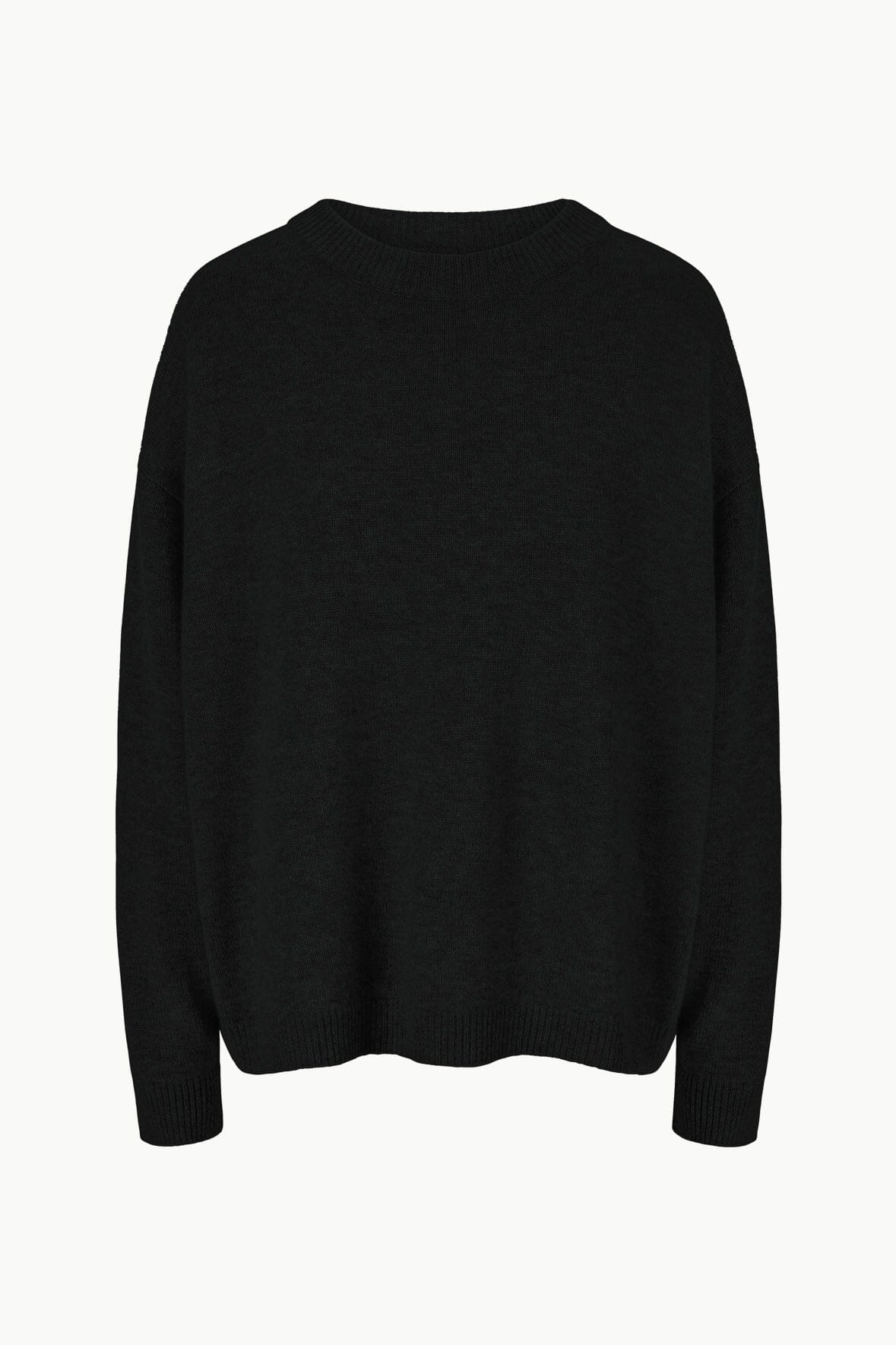 STAUD | Serrano Cashmere Relaxed Crew Black