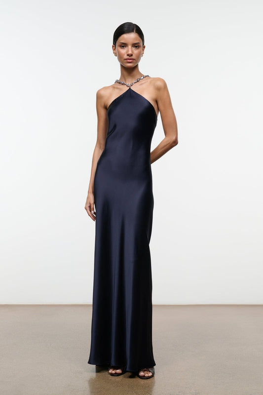 STAUD | Cadence Dress Navy 1