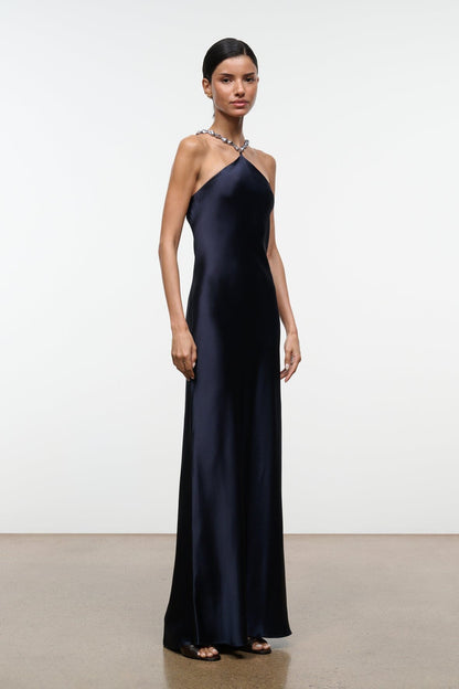 STAUD | Cadence Dress Navy 1