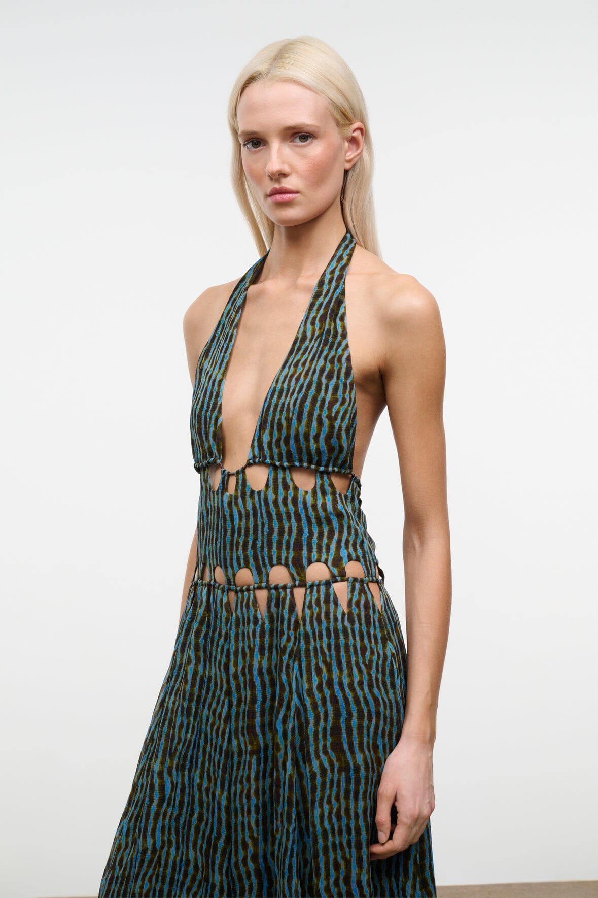STAUD | Zaria Dress Tidal Shell