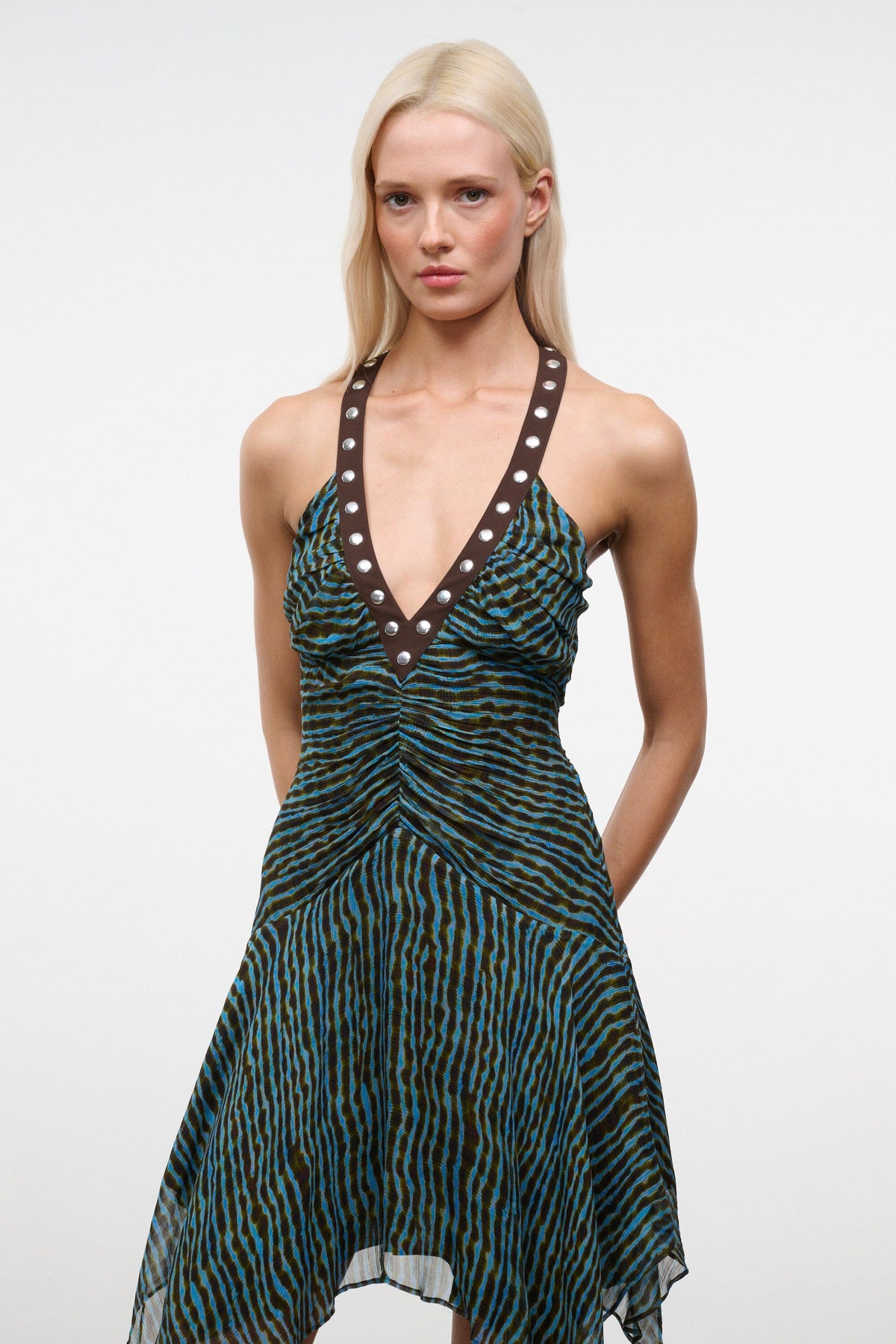 STAUD | Olympia Dress Tidal Shell