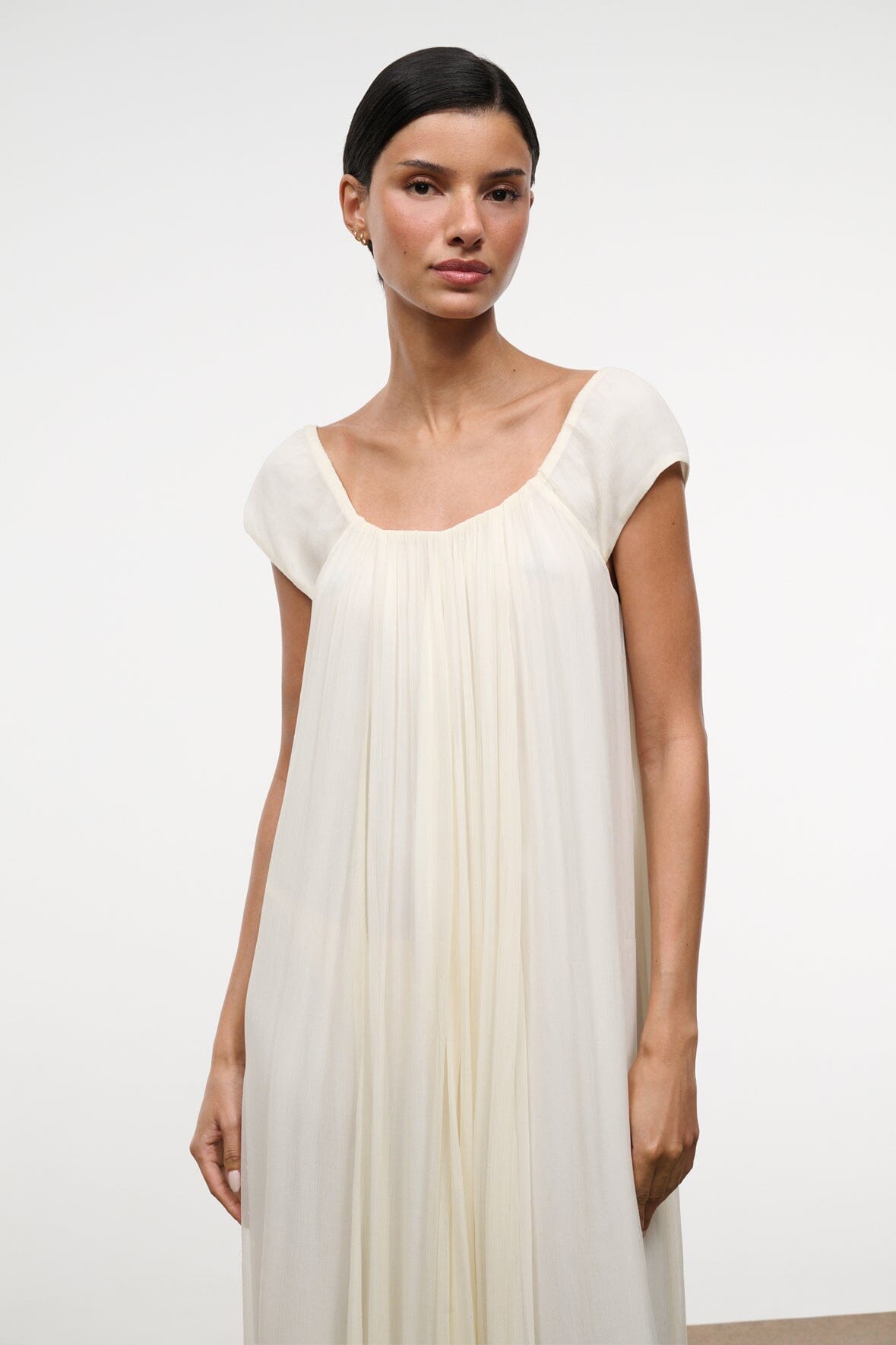 STAUD | Leda Dress Ivory