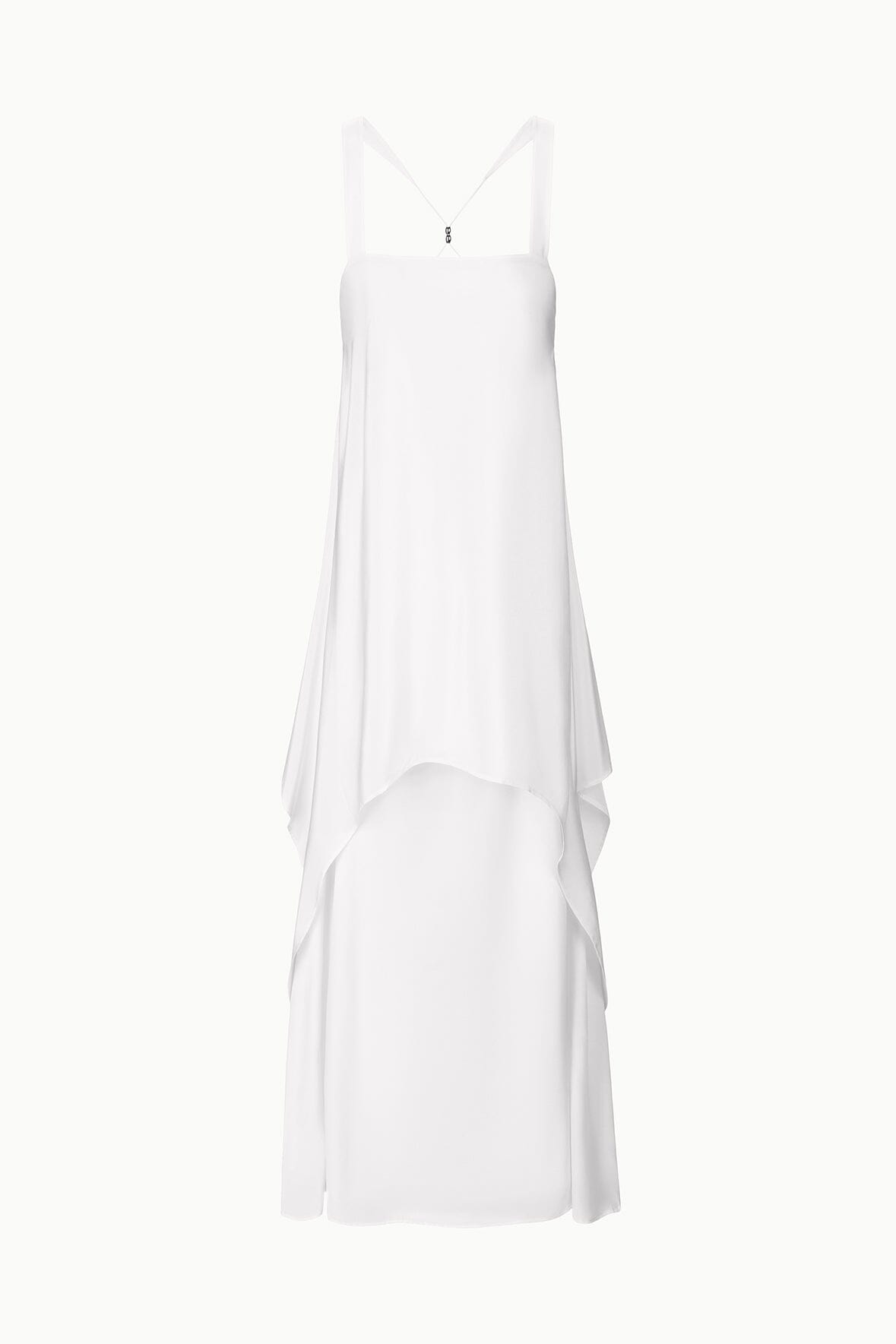 STAUD | Kira Silk Dress Ivory