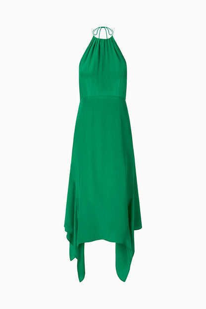 STAUD | Bianca Silk Dress Kelly