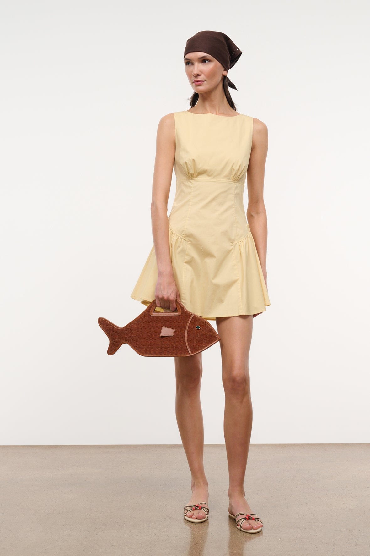STAUD | Gwen Mini Dress Butter
