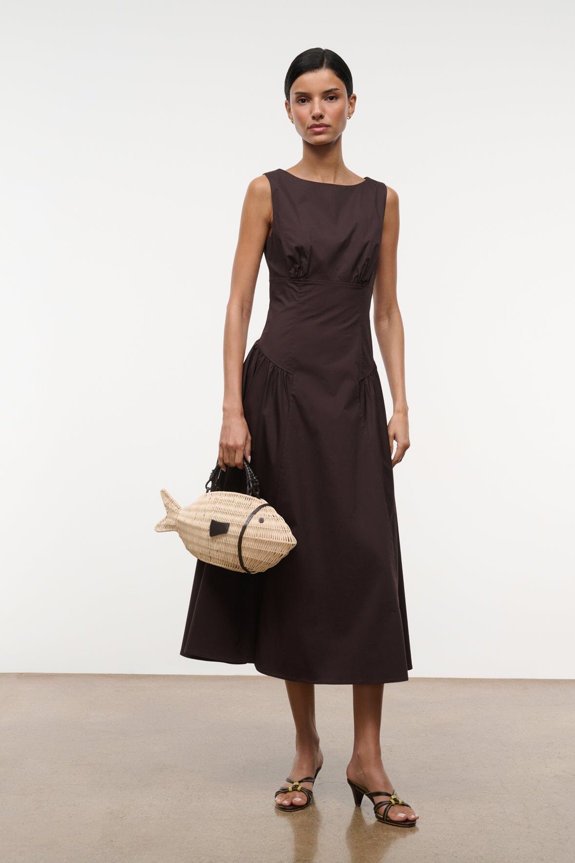 STAUD | Gwen Dress Earth
