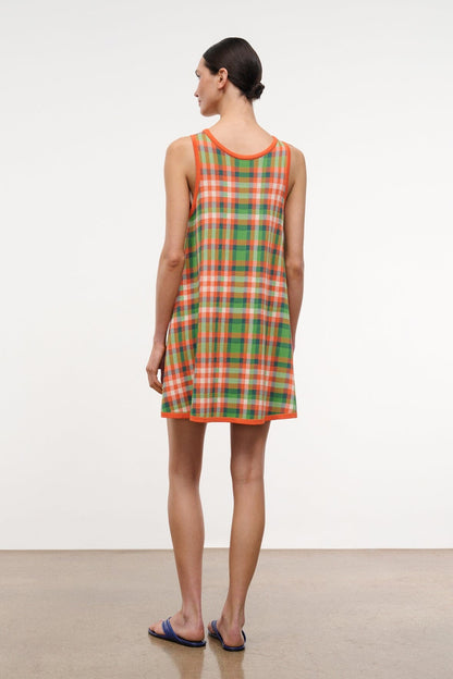 STAUD | Piazza Dress Villa Plaid