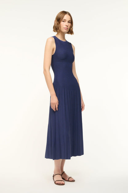 STAUD | Elyse Dress Navy