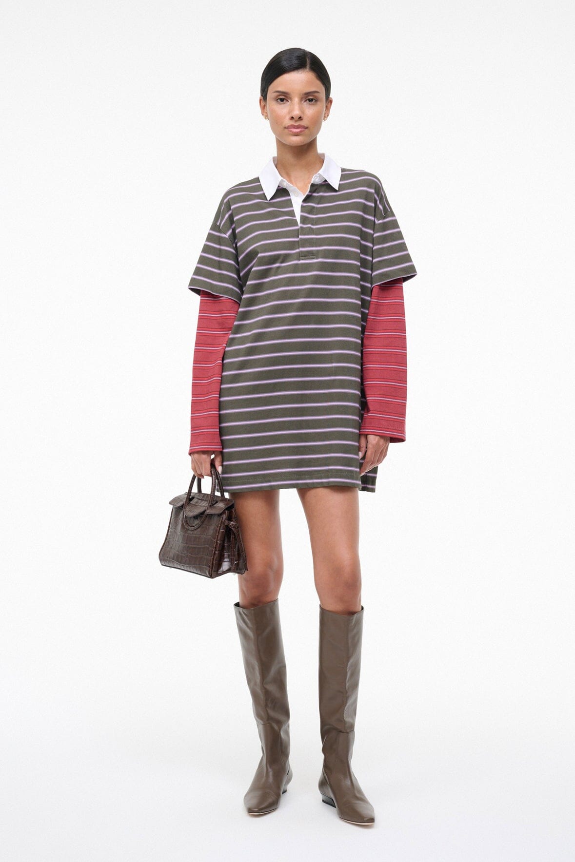 STAUD | Ivar Dress Spectrum Stripe Linus Stripe