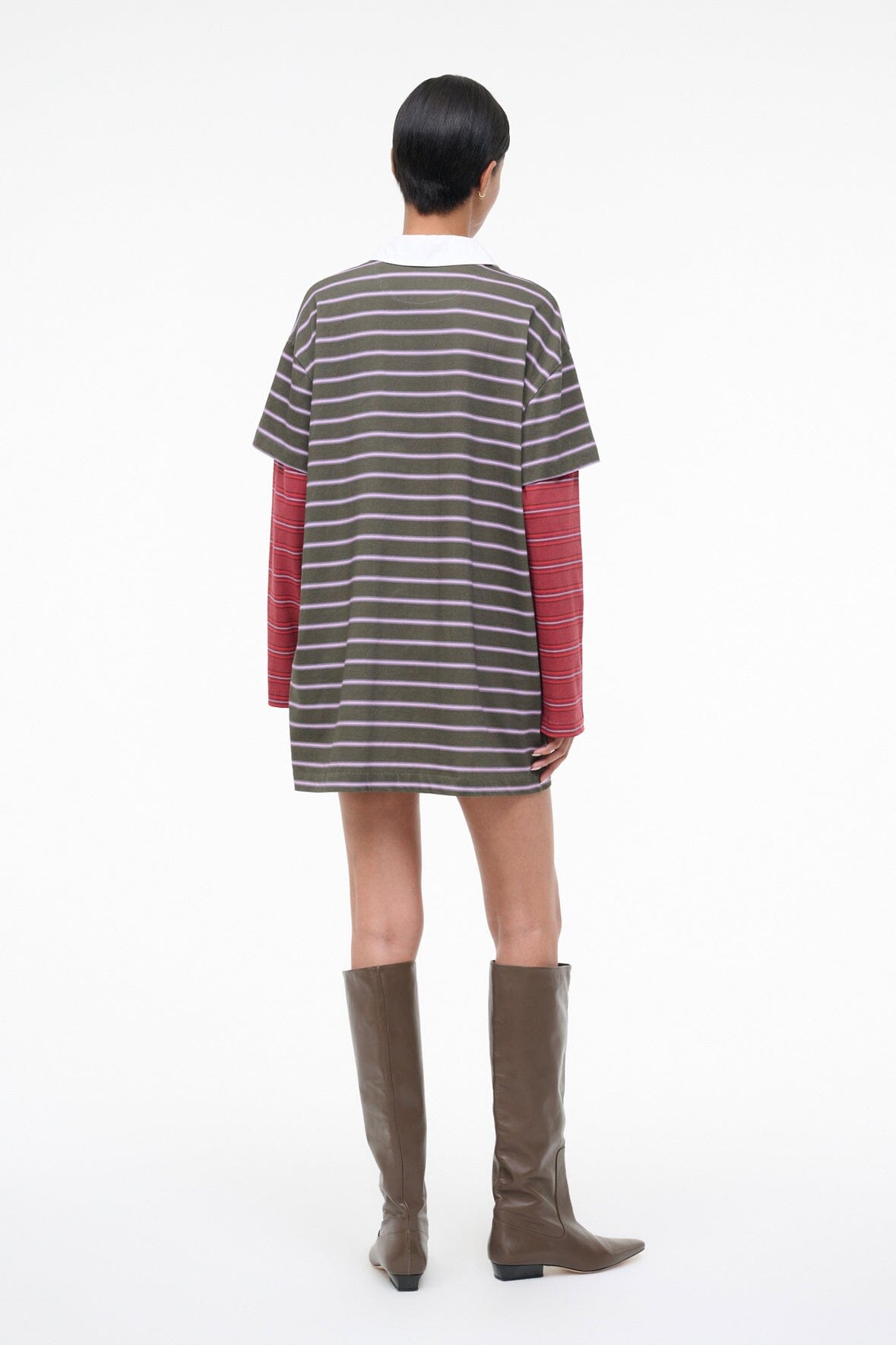 STAUD | Ivar Dress Spectrum Stripe Linus Stripe