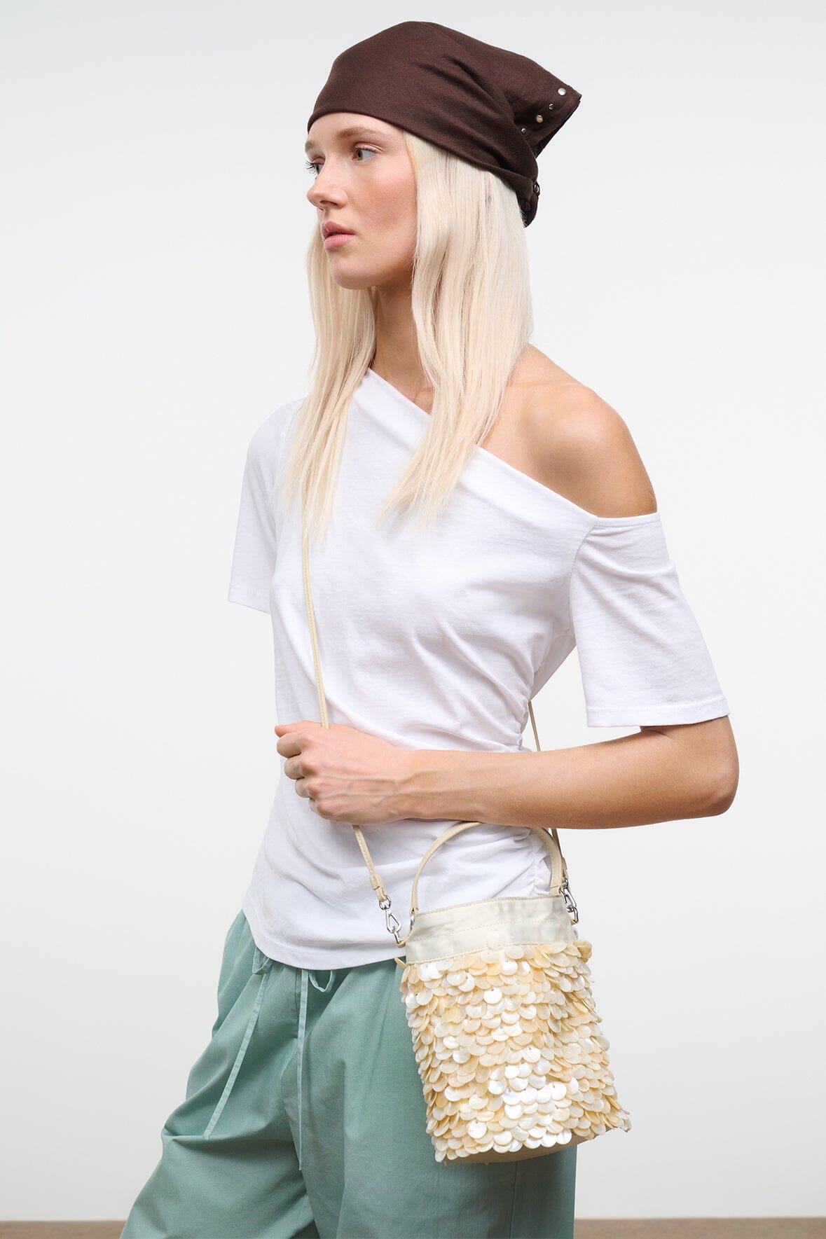 STAUD | Lila Mini Bag Cream