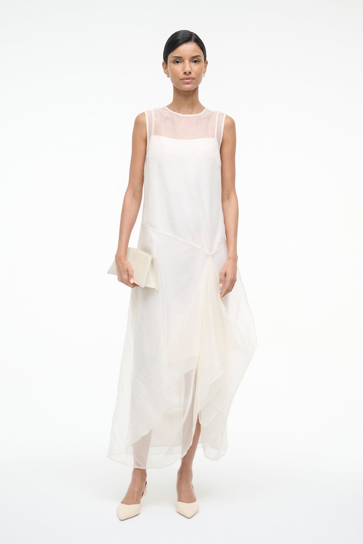 STAUD | Viola Dress Ivory