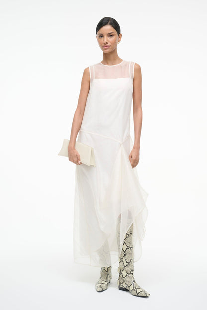 STAUD | Viola Dress Ivory