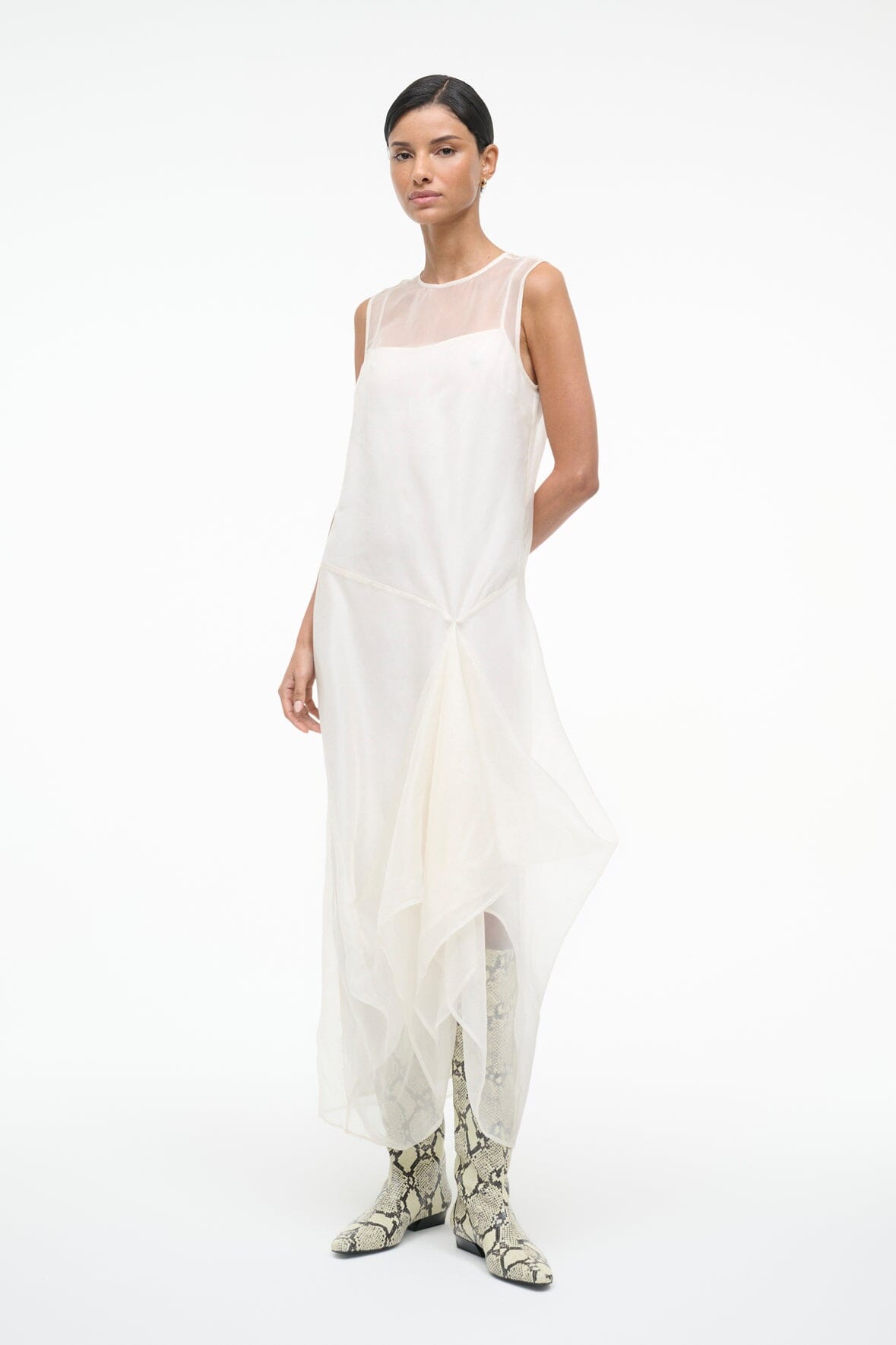 STAUD | Viola Dress Ivory