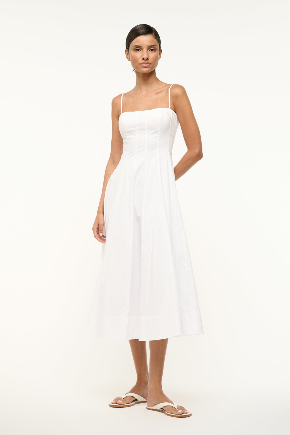 STAUD | Wylie Dress White 1