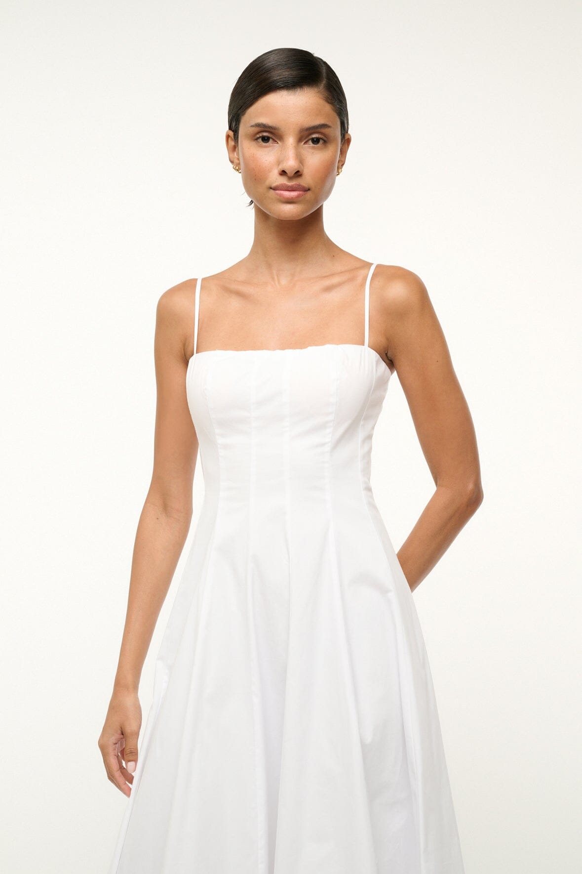STAUD | Wylie Dress White 1