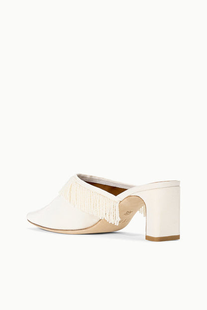 STAUD | Joanna Kitten Heel Mule Ivory