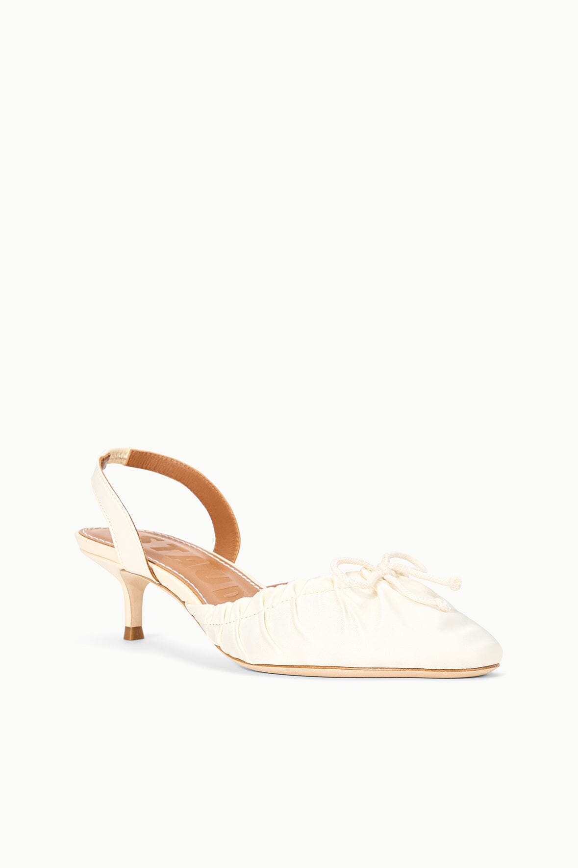 STAUD | Alba Slingback Ivory