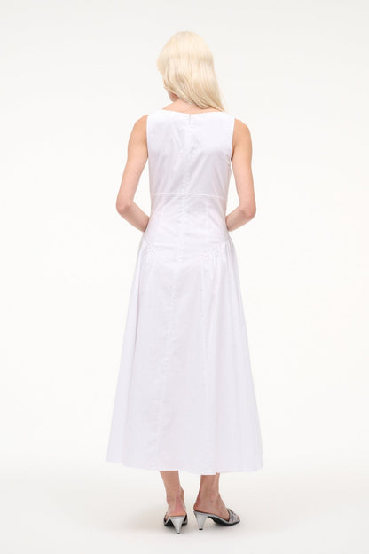 STAUD | Gwen Dress White
