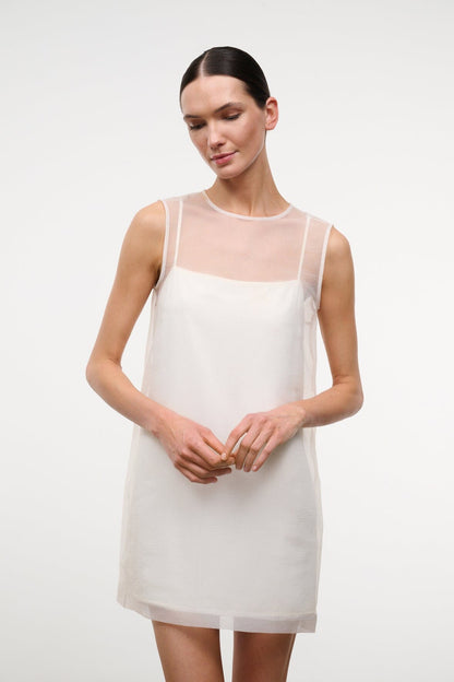 STAUD | Brea Dress Ivory