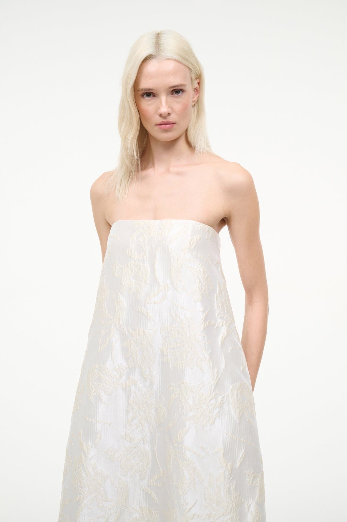 STAUD | Josie Dress Botanica Ivory