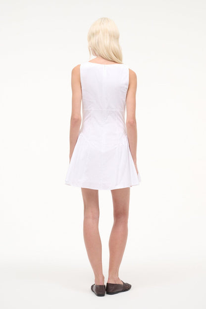 STAUD | Gwen Mini Dress White