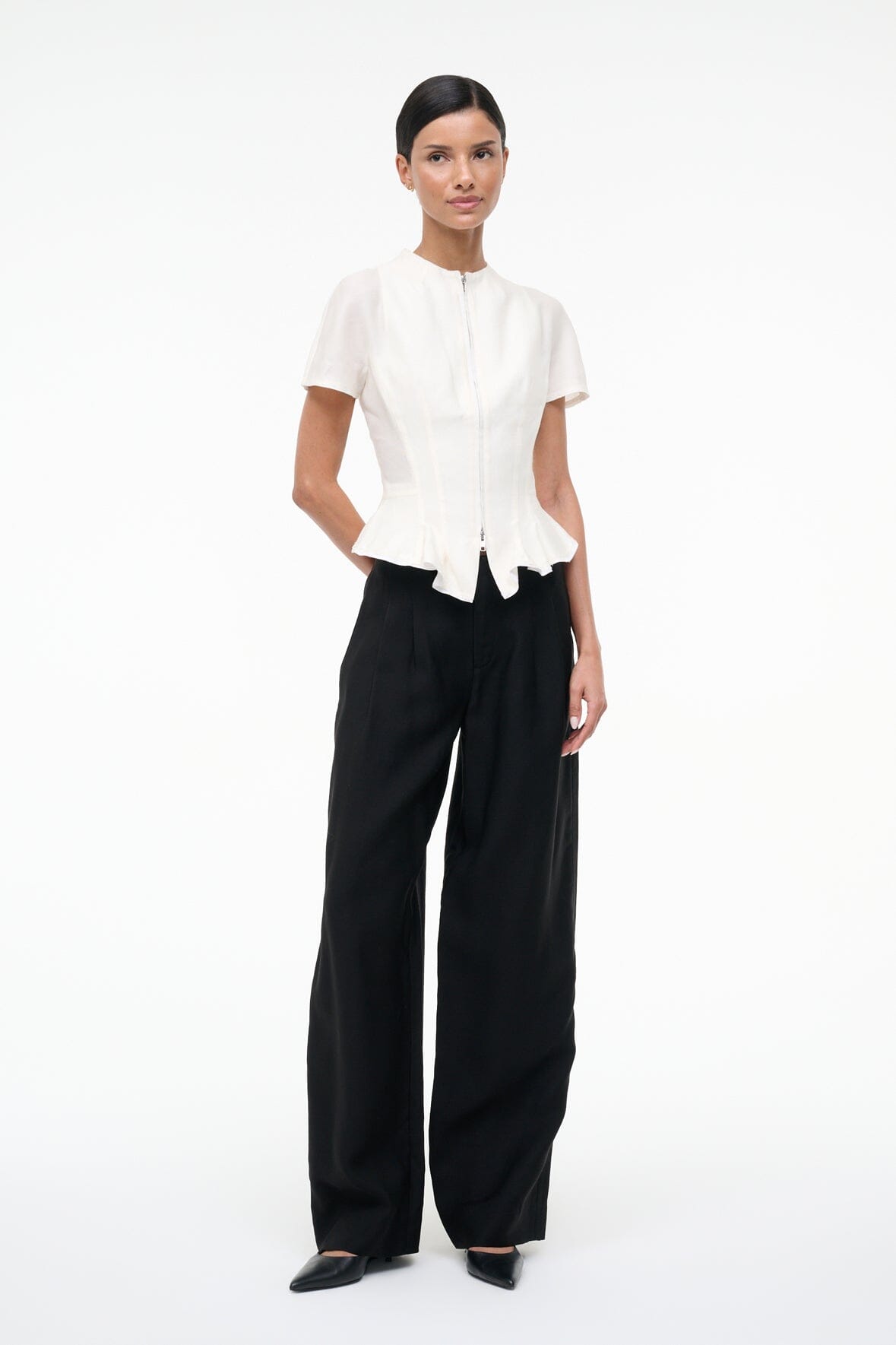 STAUD | Maelle Top Ivory