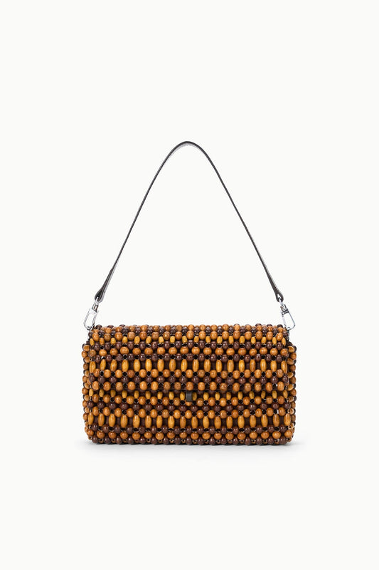 STAUD | Timmy Convertible Shoulder Bag Multi Wood Beads