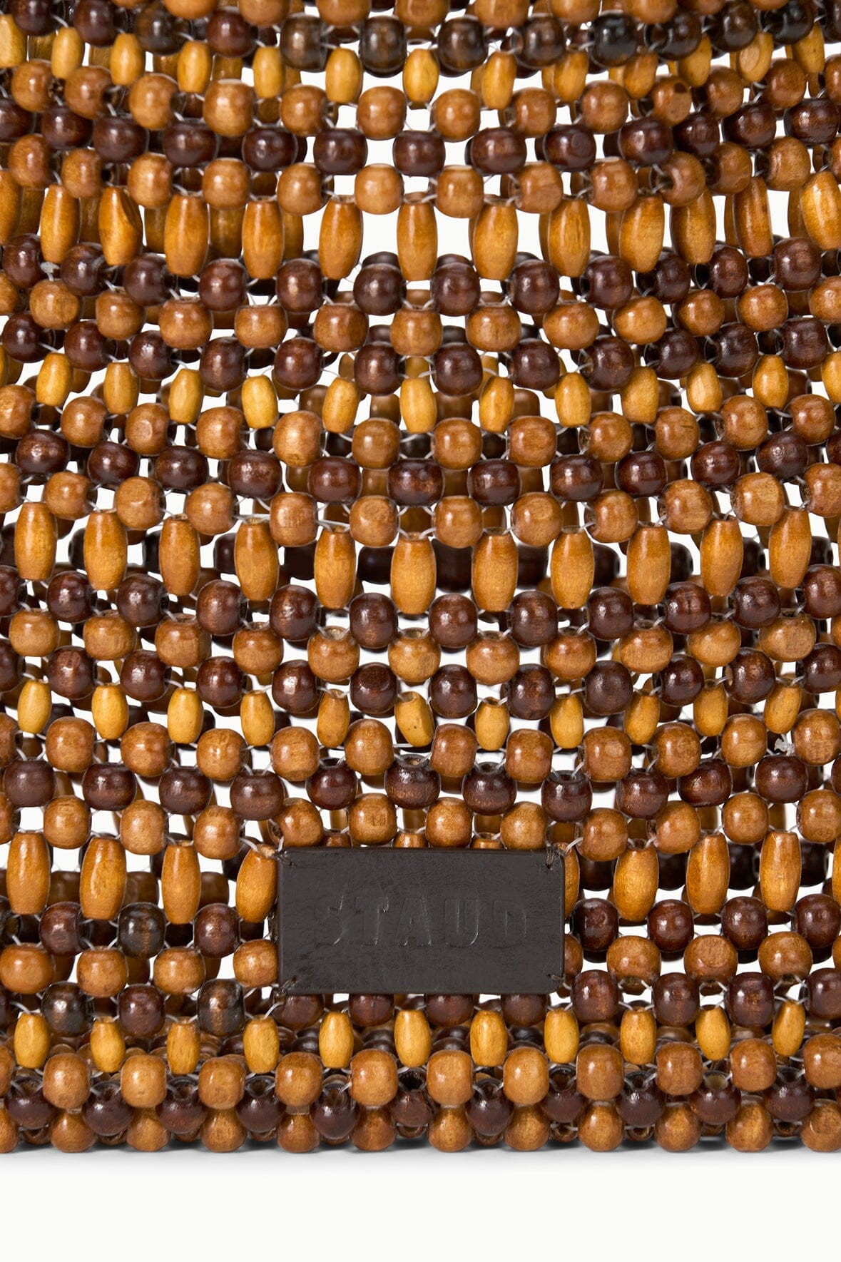 STAUD | Drift Shoulder Bag Multi Wood Beads