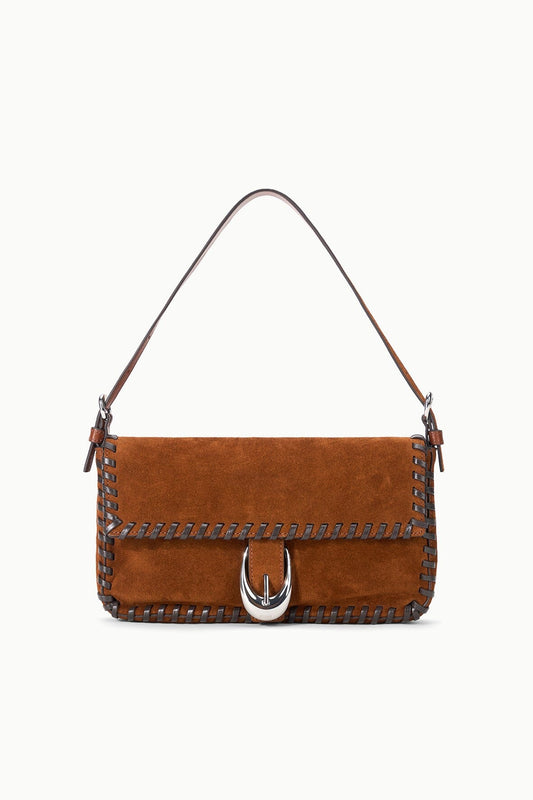 STAUD | Harlow Bag Tabac Suede Espresso