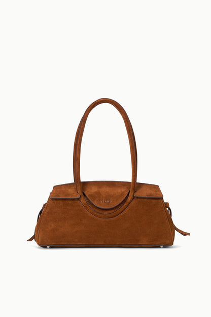 STAUD | Maude Shoulder Bag Tabac Suede