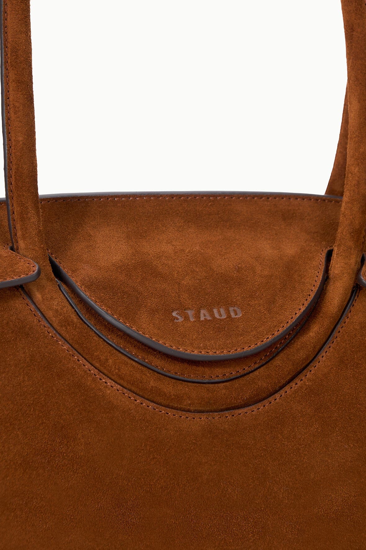 STAUD | Maude Shoulder Bag Tabac Suede