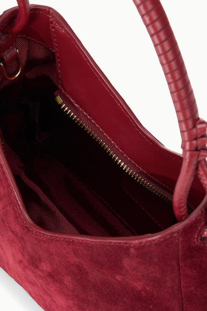 STAUD | Valerie Shoulder Bag Pinot Suede