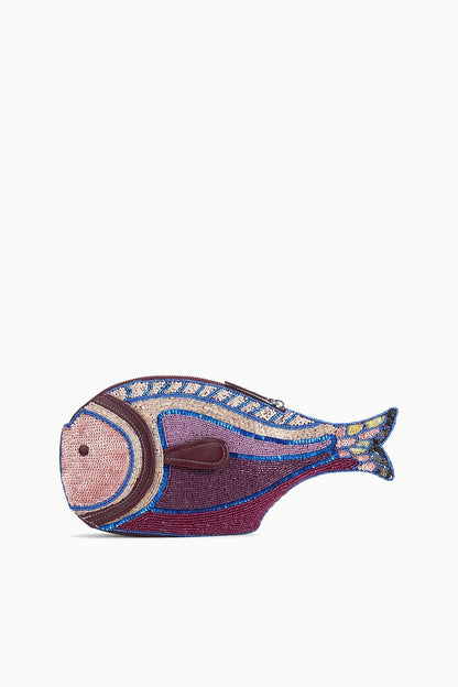 STAUD | Pesce Beaded Clutch Ultraviolet