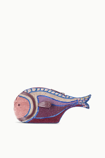 STAUD | Pesce Beaded Clutch Ultraviolet