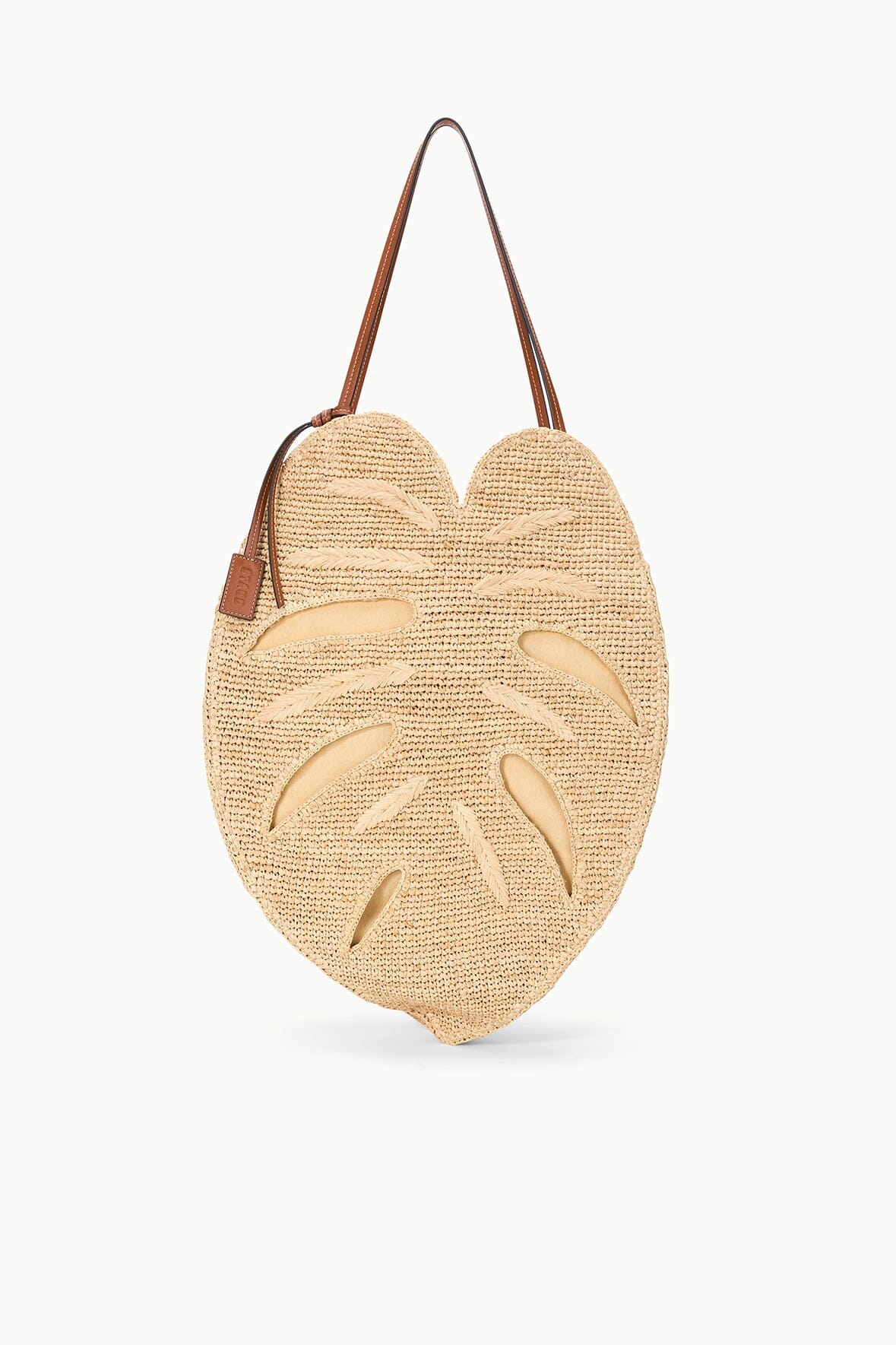 STAUD | Large Palm Raffia Bag Natural