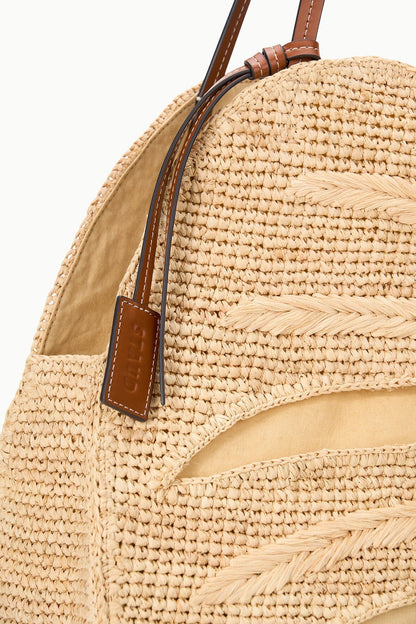 STAUD | Large Palm Raffia Bag Natural