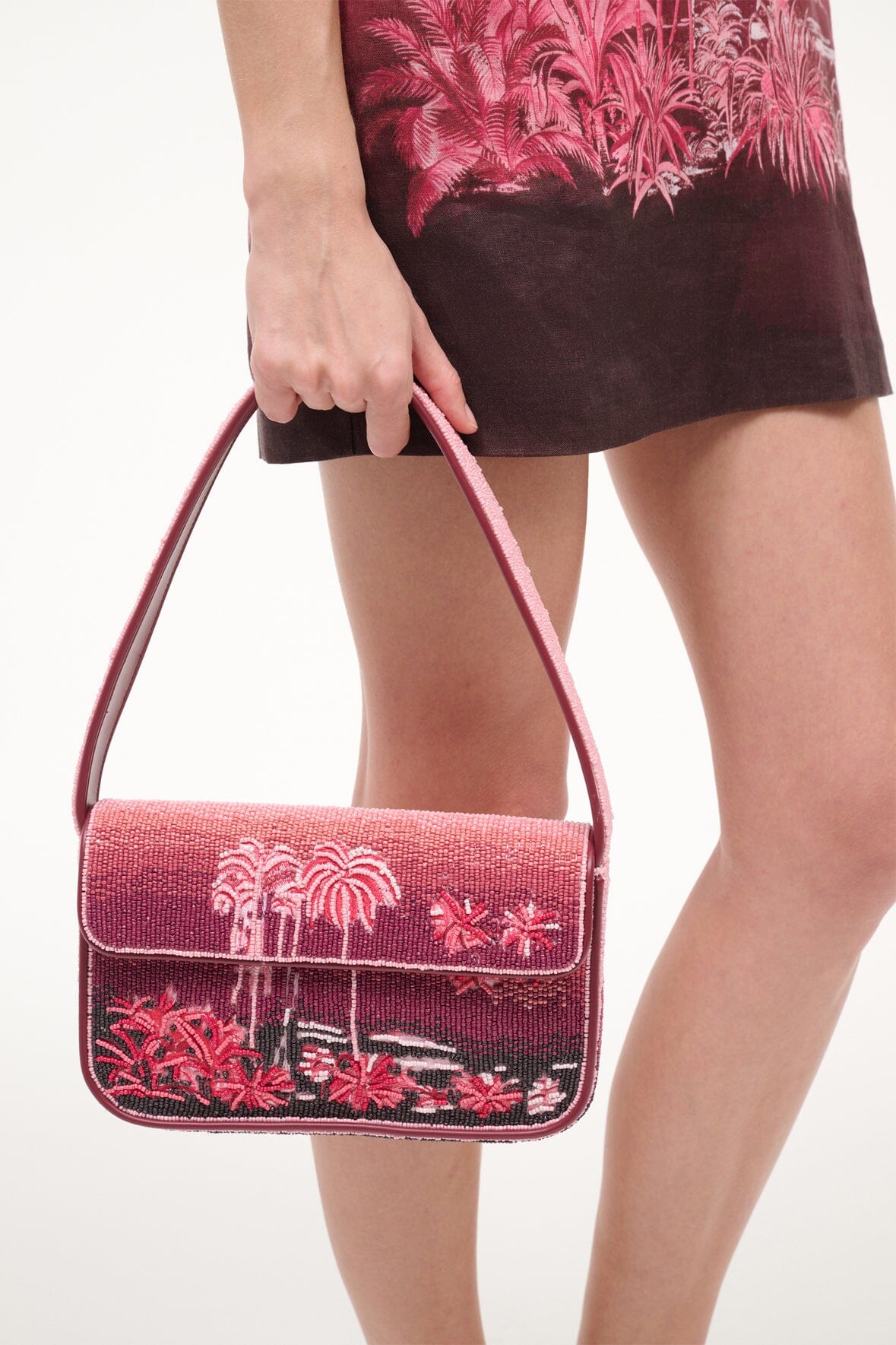 STAUD | Tommy Beaded Bag California Clouds