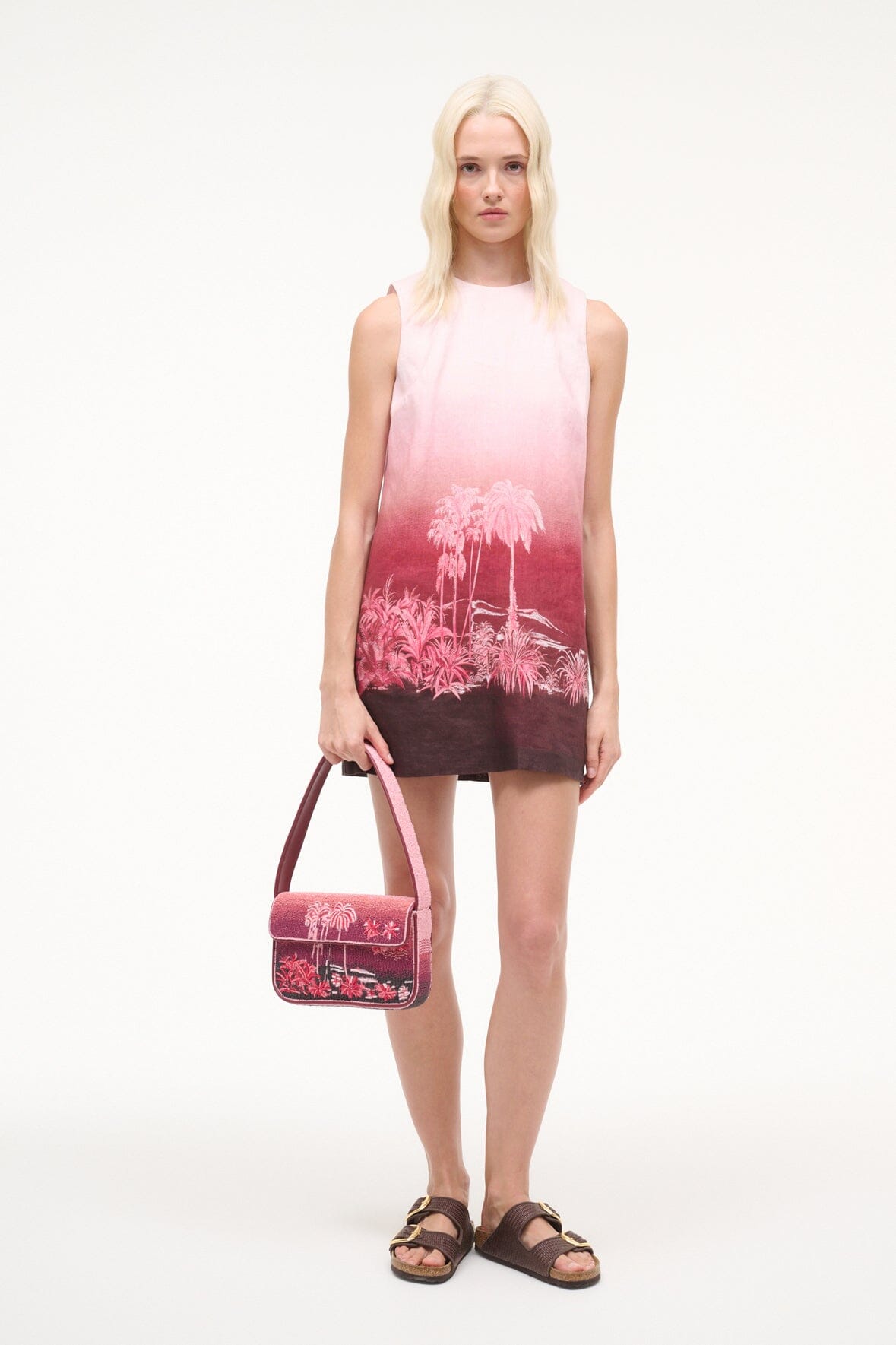 STAUD | Tommy Beaded Bag California Clouds