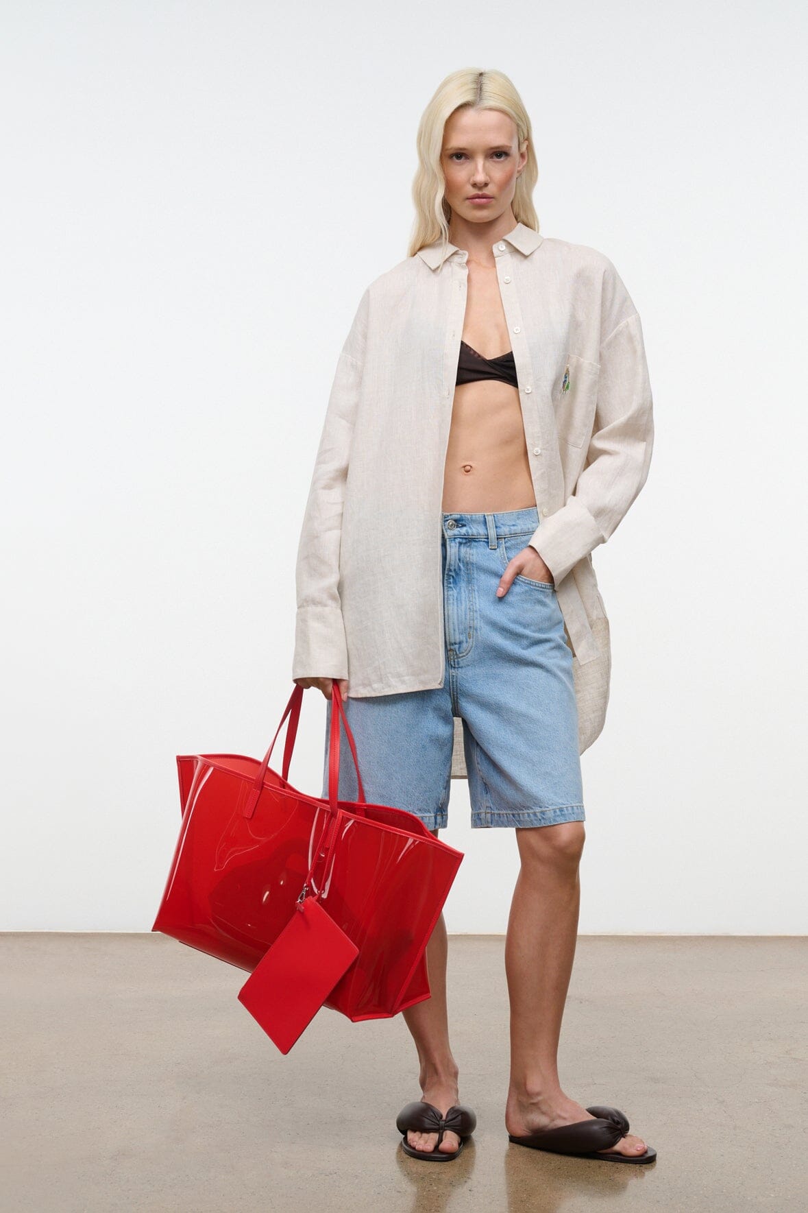 STAUD | Christos Large Tote Red Rose
