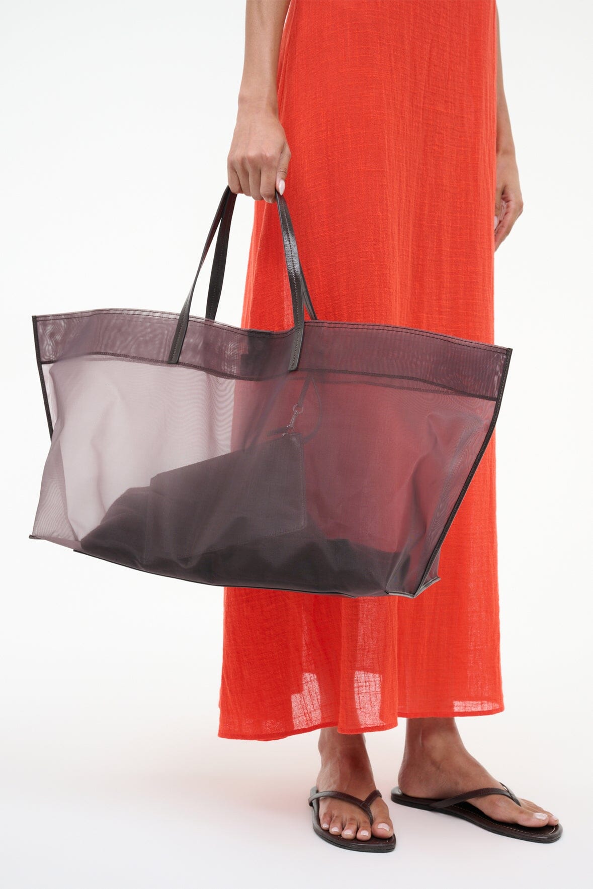 STAUD | Christos Large Mesh Tote Espresso