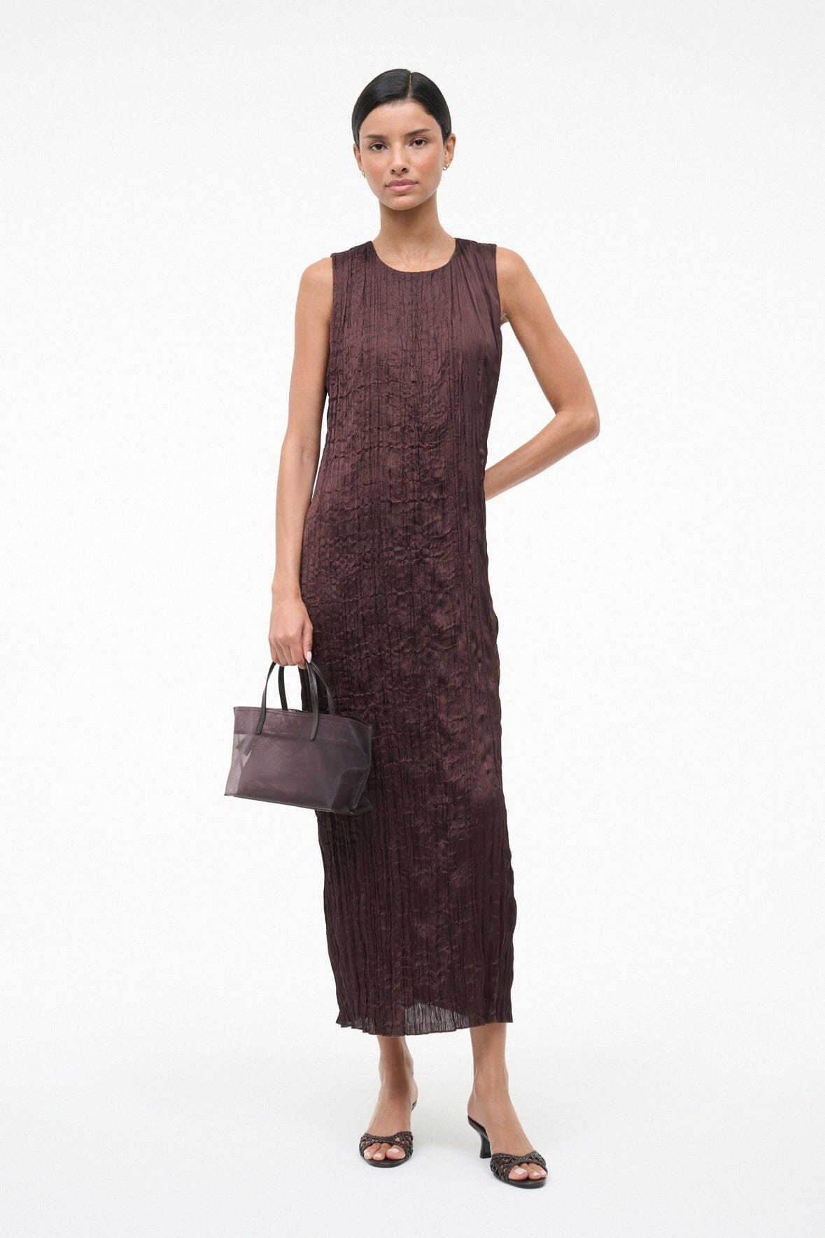 STAUD | Christos Mini Mesh Tote Espresso