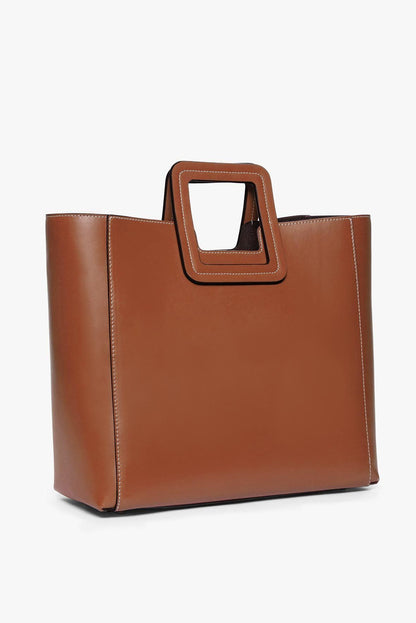 STAUD | Shirley Leather Bag - Saddle