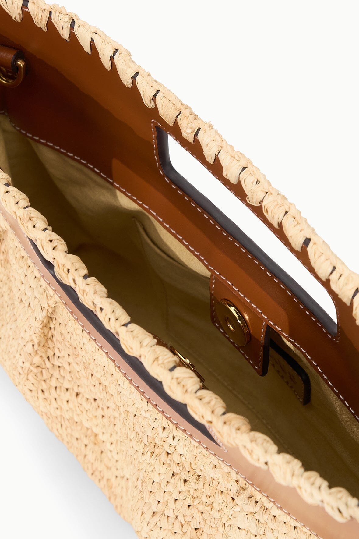 STAUD | Lena Clutch Natural/Tan