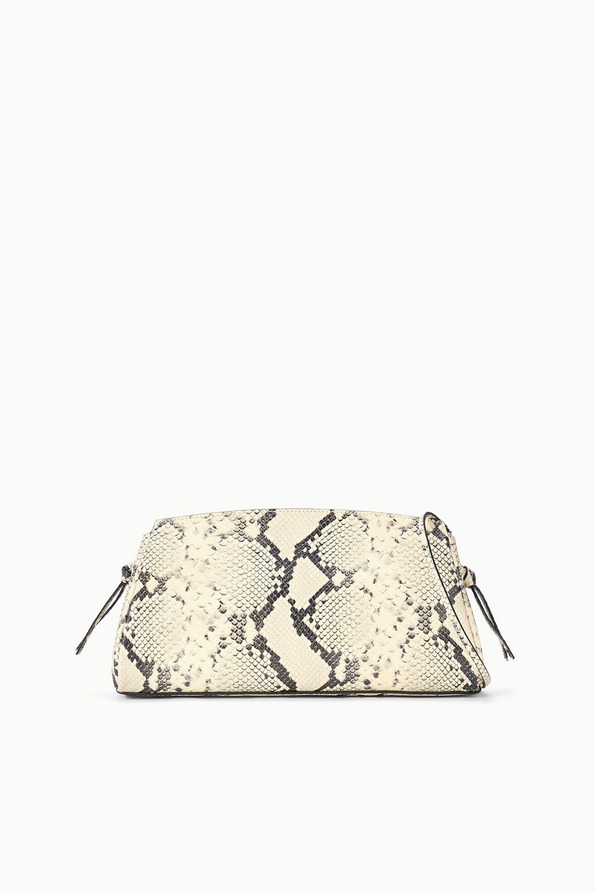 STAUD | Maude Convertible Clutch White Snake