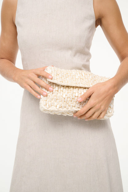STAUD | Timmy Convertible Shoulder Bag Cream
