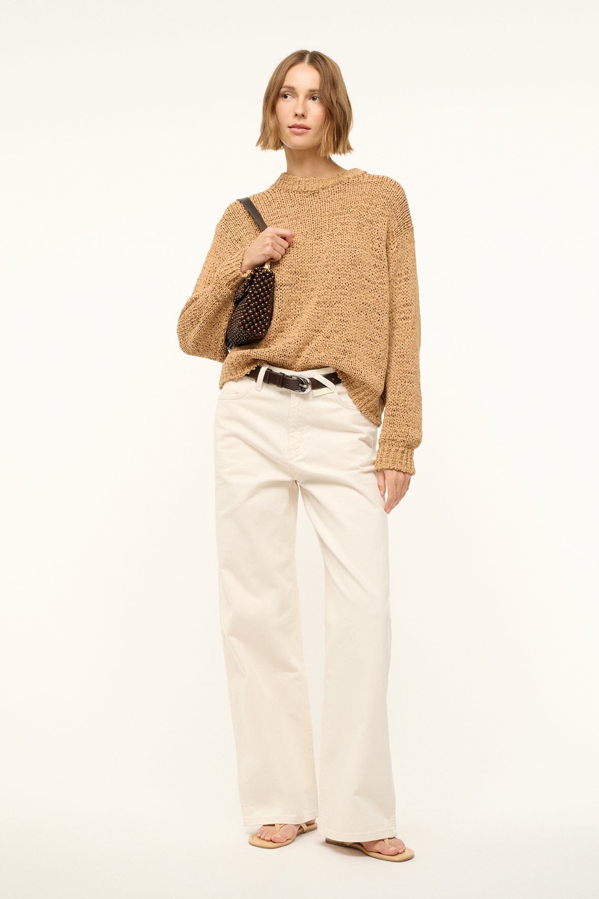 STAUD | Timmy Shoulder Bag Dark Brown