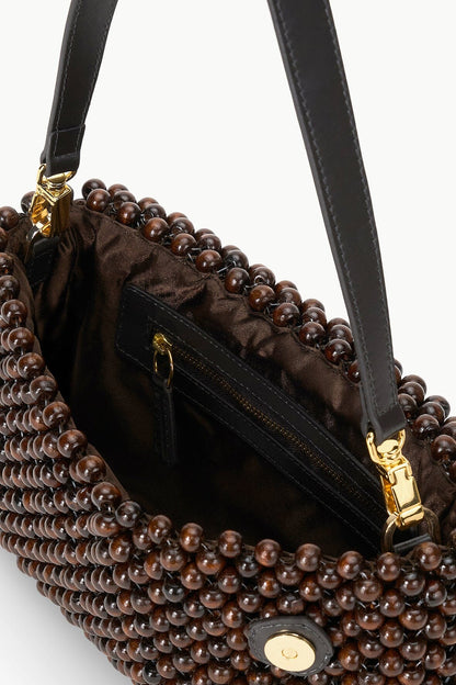STAUD | Timmy Shoulder Bag Dark Brown