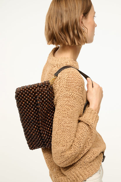 STAUD | Timmy Shoulder Bag Dark Brown