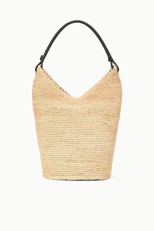 STAUD | Lani Large Raffia Bucket Bag Natural